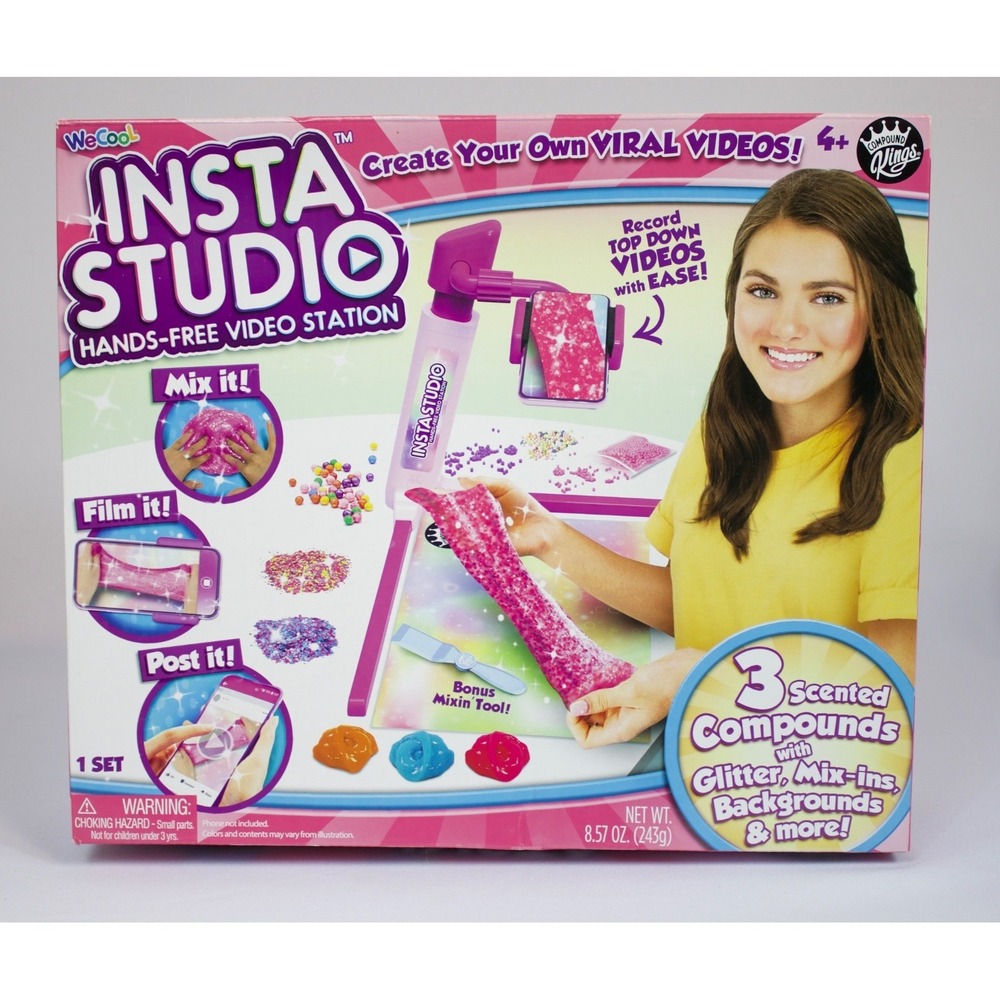 WeCool Insta Studio Hands Free Video Station & Art Kit Create Viral Videos NEW